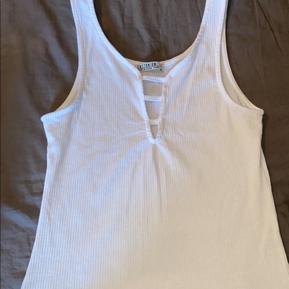 White tank top